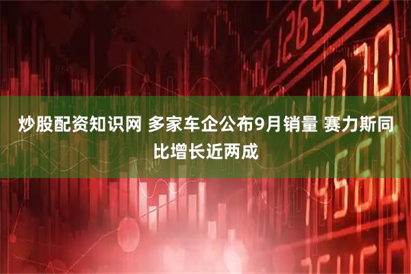 炒股配资知识网 多家车企公布9月销量 赛力斯同比增长近两成
